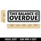 This Balance is Overdue Billing Payment Self-Inking Rubber Stamp Ink Stamper for Business Office